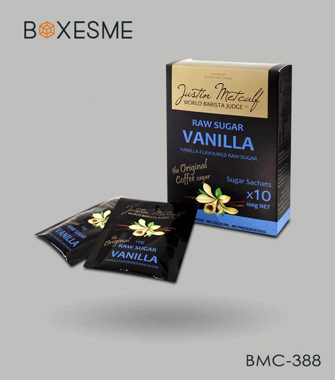 Custom Sugar Sachet Boxes Packaging Wholesale with Logo BoxesMe